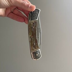 Falkner Collectors Edition Pocket‎ Knife Justice Blade Stainless Steel Western